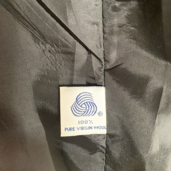 Incredible vintage 1990s Brooks Brothers Grey Wool Double Breasted Overcoat - Picture 9 of 12